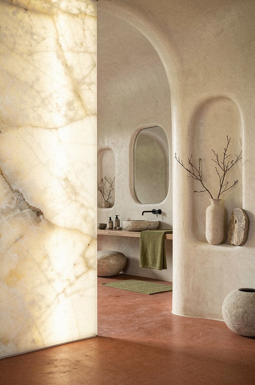 Swap White Tile for Terracotta Underfoot