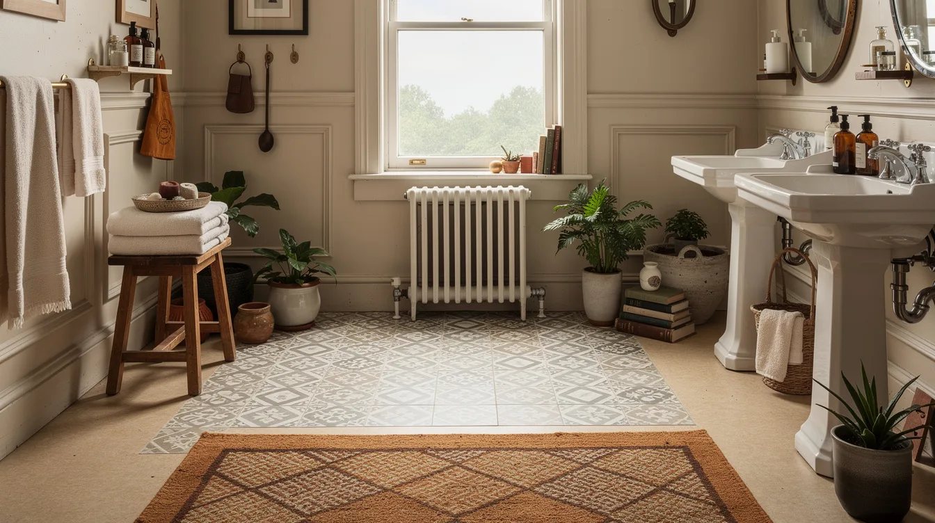 Lay Removable Tile Over the Dull Floor
