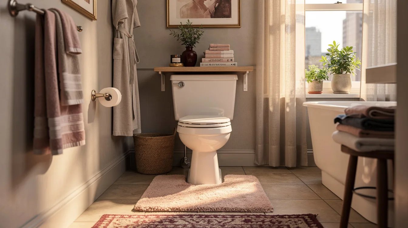 Mount a Slim Shelf Above the Toilet