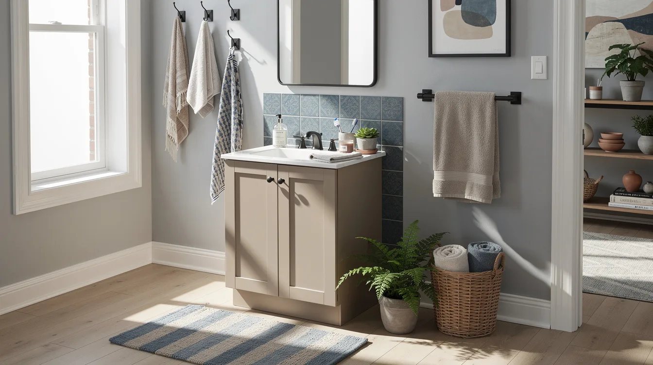 Add a Temporary Backsplash Behind the Sink