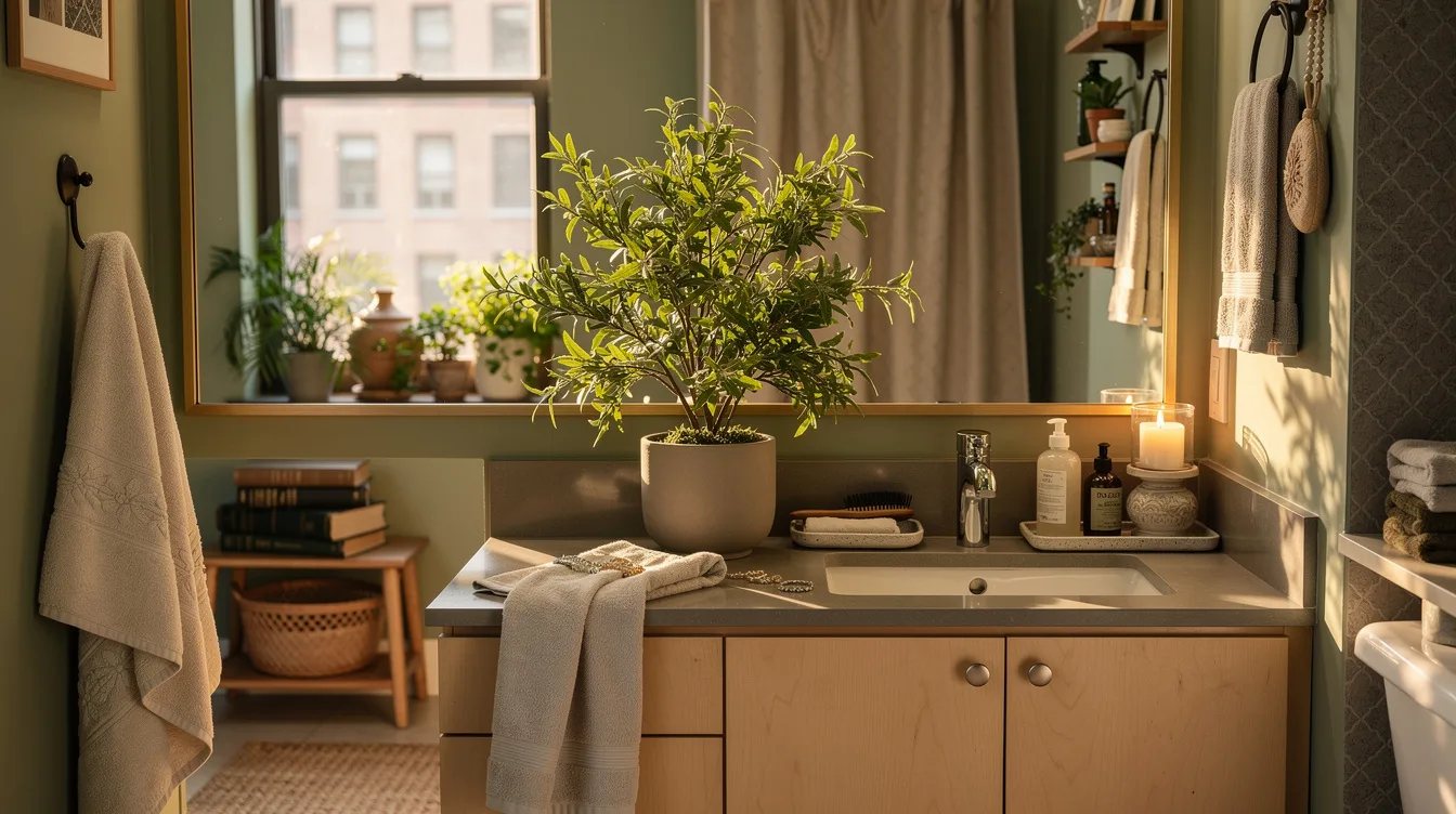 Style the Counter with a Real Plant Alternative