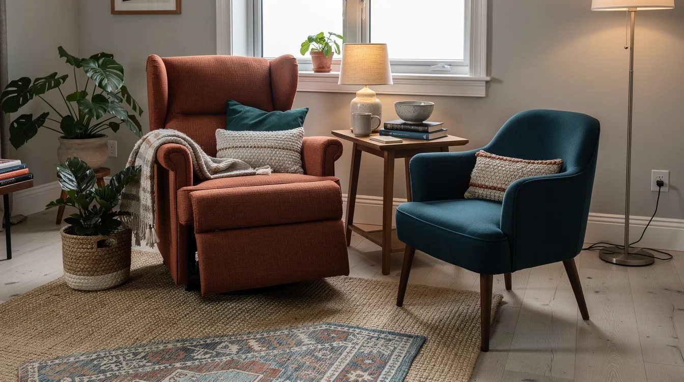 Pair a Recliner With a Small Accent Chair