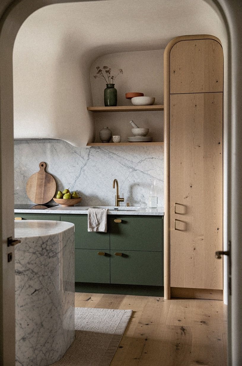 Choose aged brass over shiny chrome