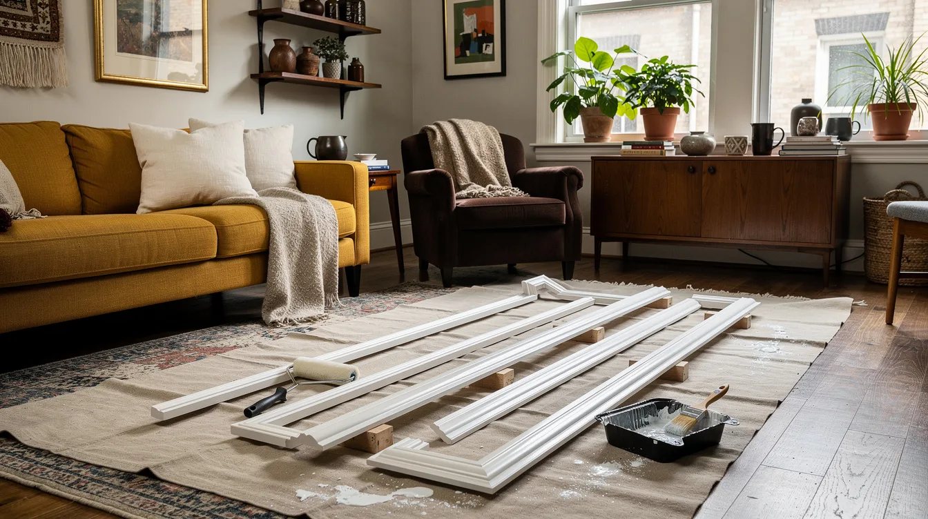 Paint the Pieces on a Drop Cloth