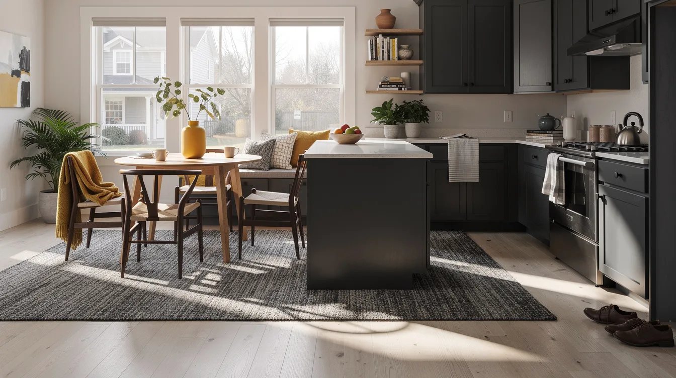 Separate the Rug From the Dining Zone