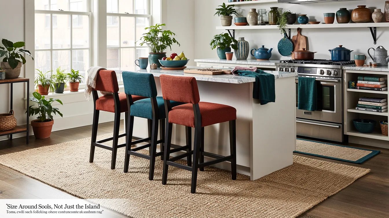 Size Around Stools, Not Just the Island