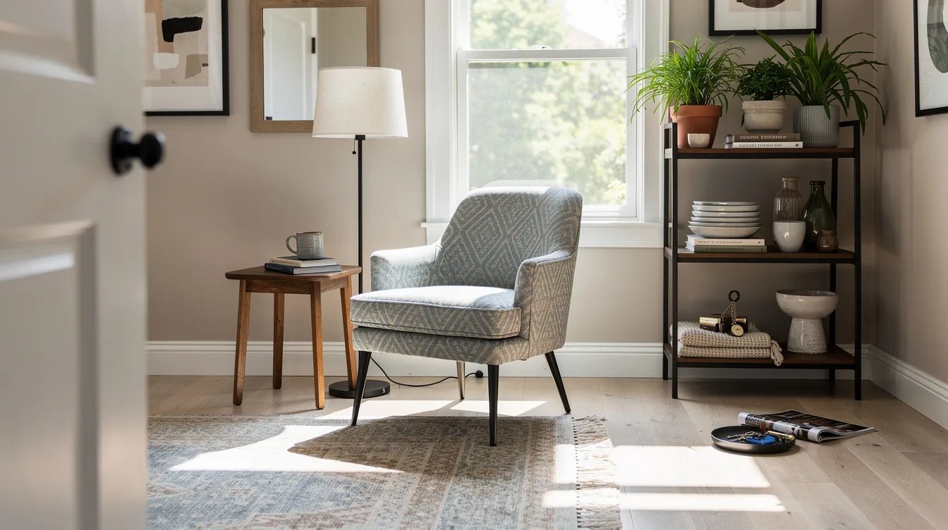 Give a Patterned Chair Breathing Room