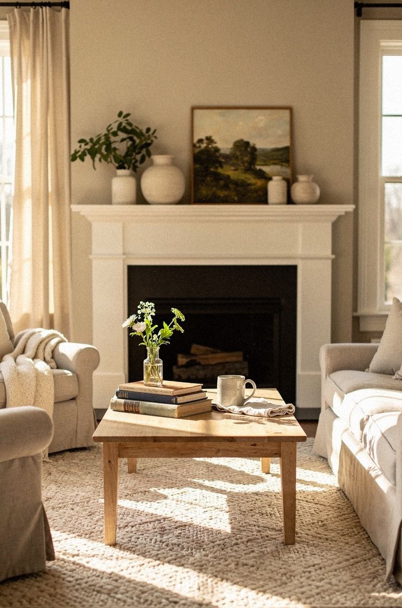 Choose the rug before the coffee table
