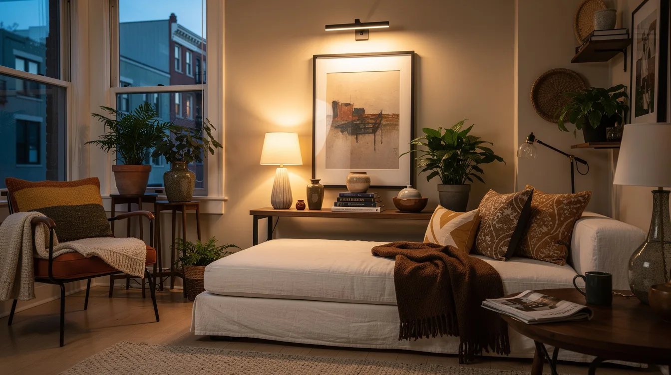 Use a Picture Light to Reclaim the Floor