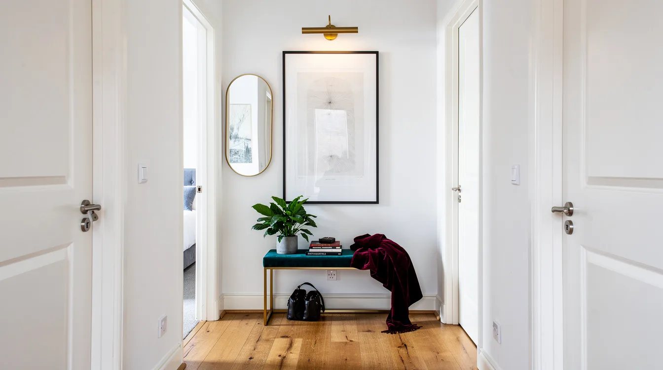 Narrow Rental Hallway? 13 Hotel-Style Art Tricks That Open It Up