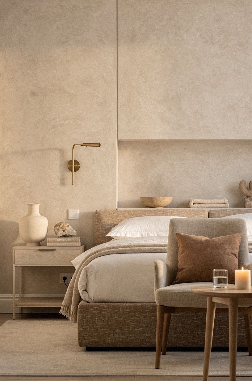 Layer Benjamin Moore Pale Oak with Creamy Textures