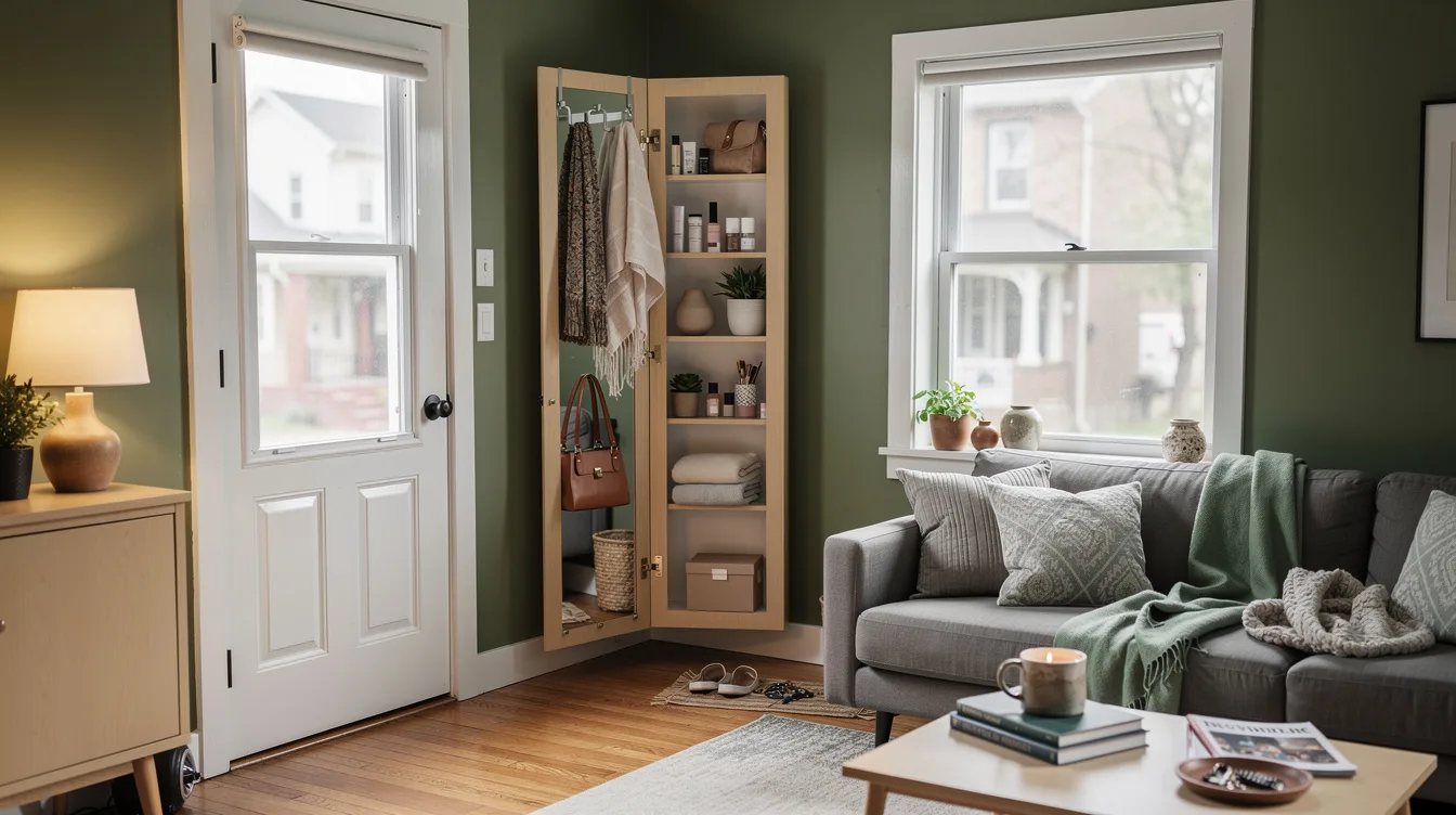 Add Hidden Storage Behind a Mirror