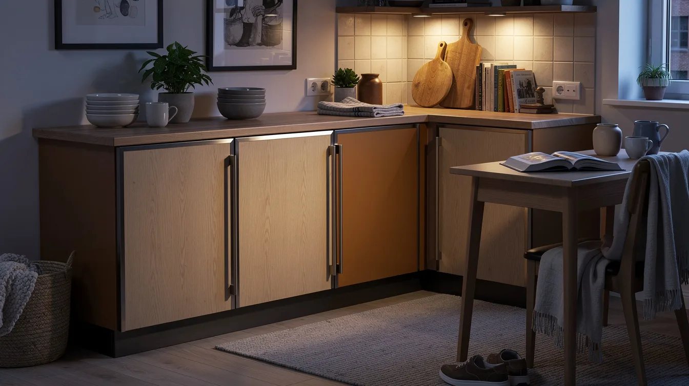 Add Edge Pulls to Flat Oak Doors