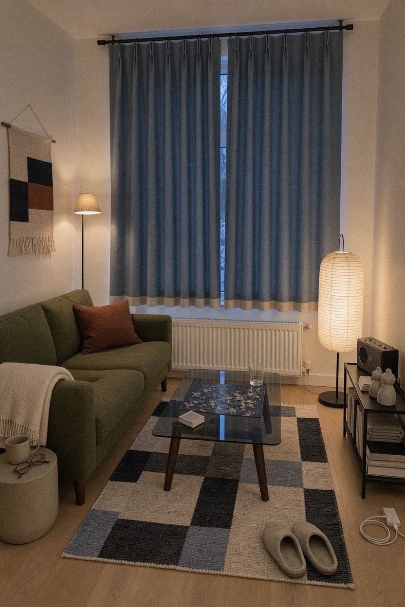 Close the panels before the room gets cold