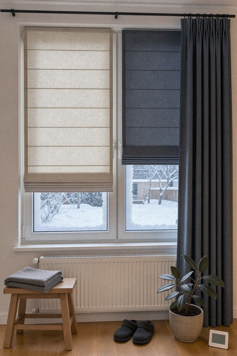 Roman shade or curtain panel?