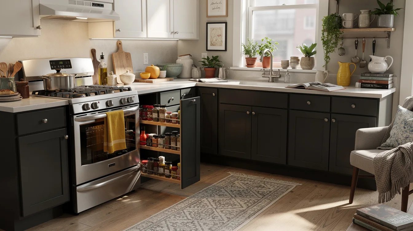 Slide a Spice Rack Beside the Range