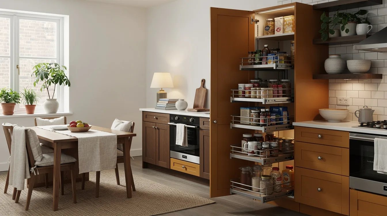 Build a Tall Pantry with Moving Trays