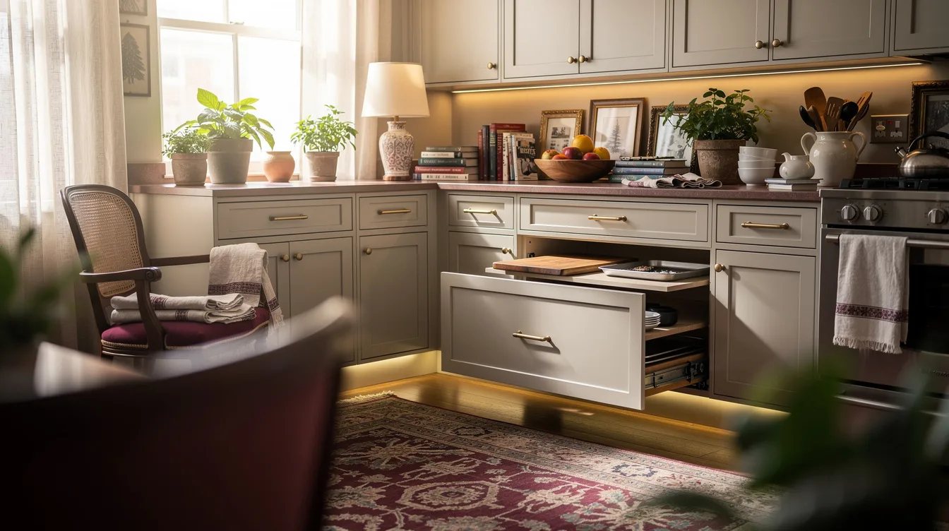 Add a Toe-Kick Drawer for Flat Items