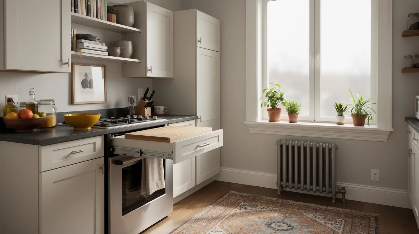 Pull Out a Cutting Board Near Prep Space