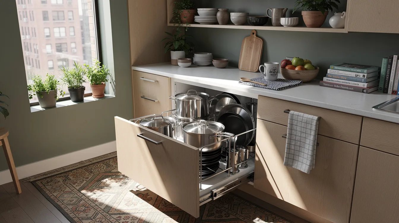 Store Pots with a Deep Pan Pull-Out