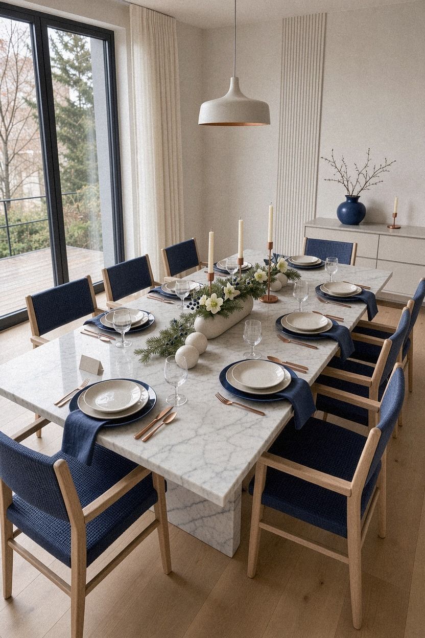 Build the Two-Texture Rule Into Easy Christmas Table Settings