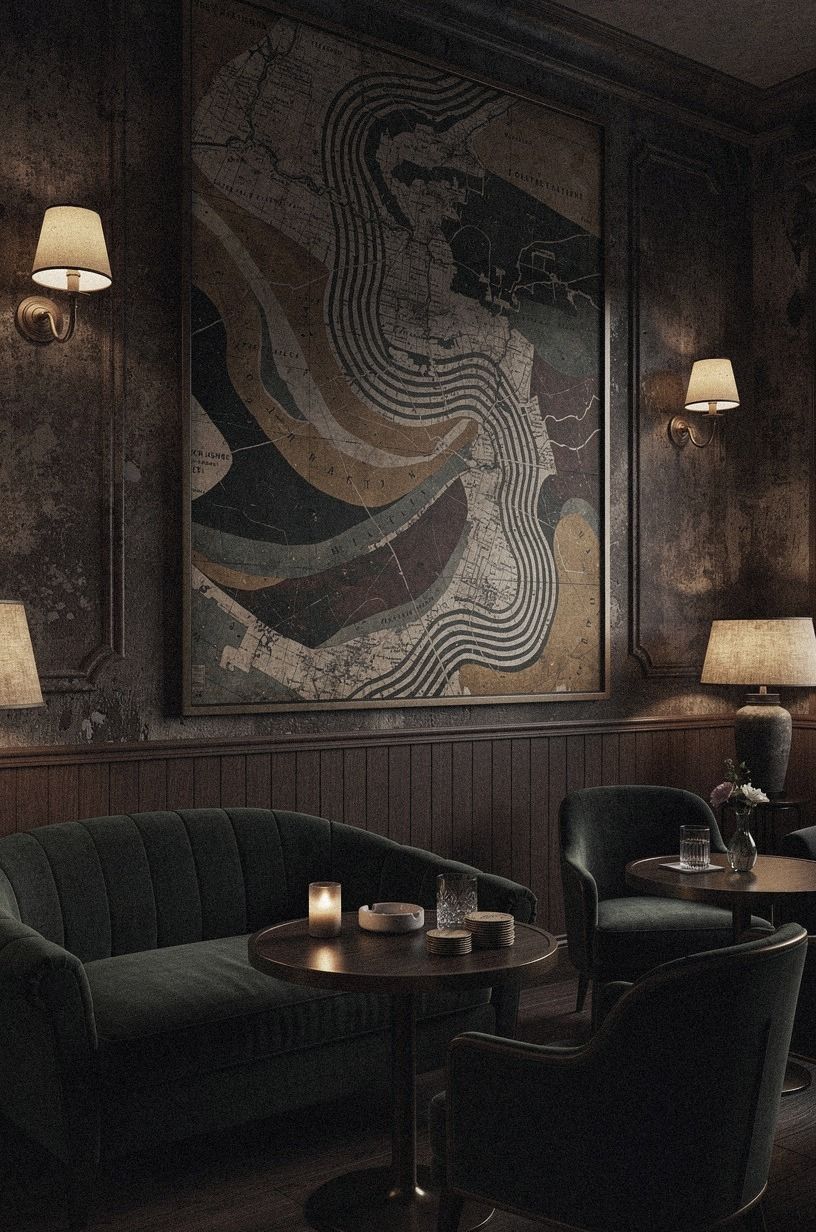 Turn a map into the room’s visual anchor