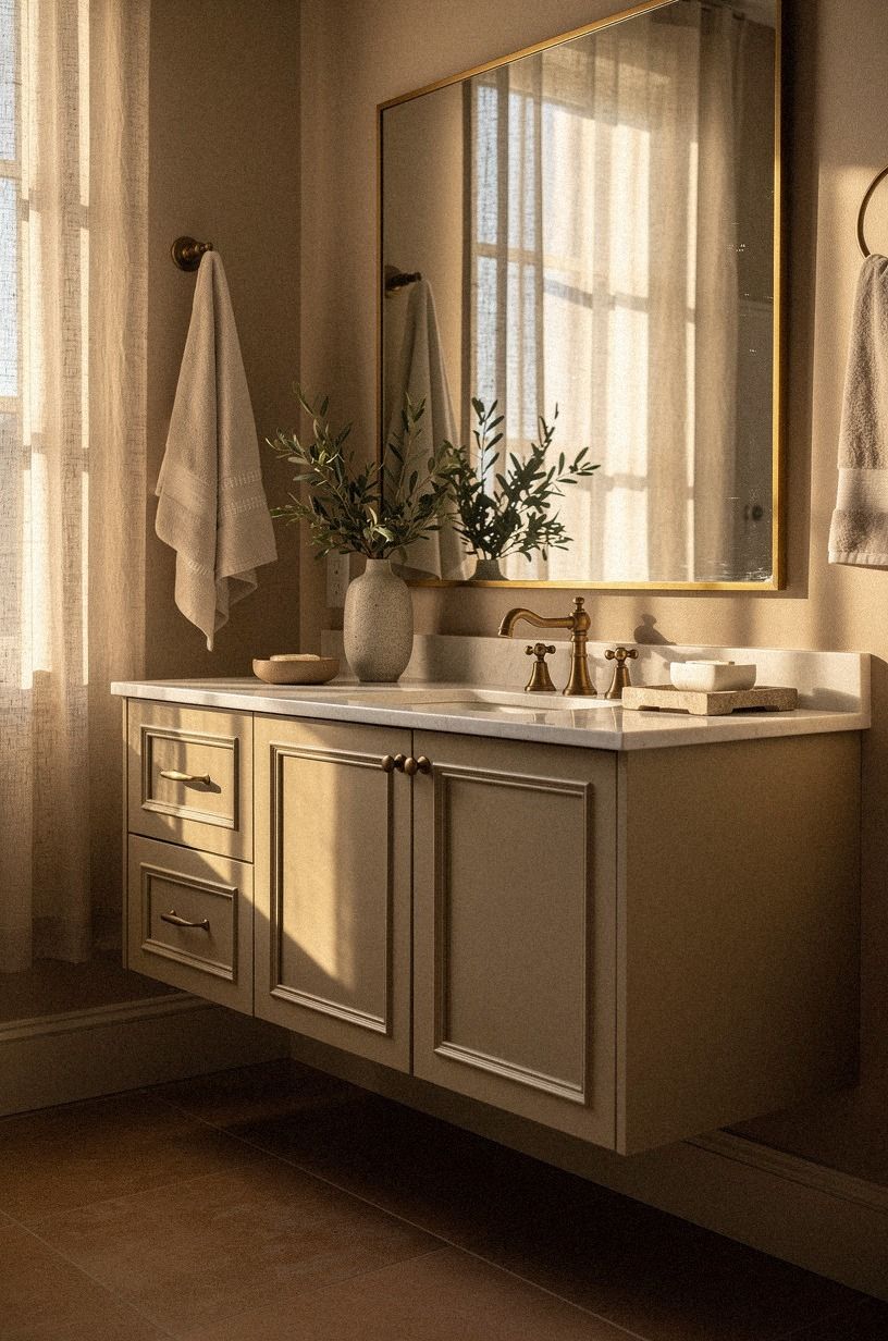 Float a Vanity or Reface It