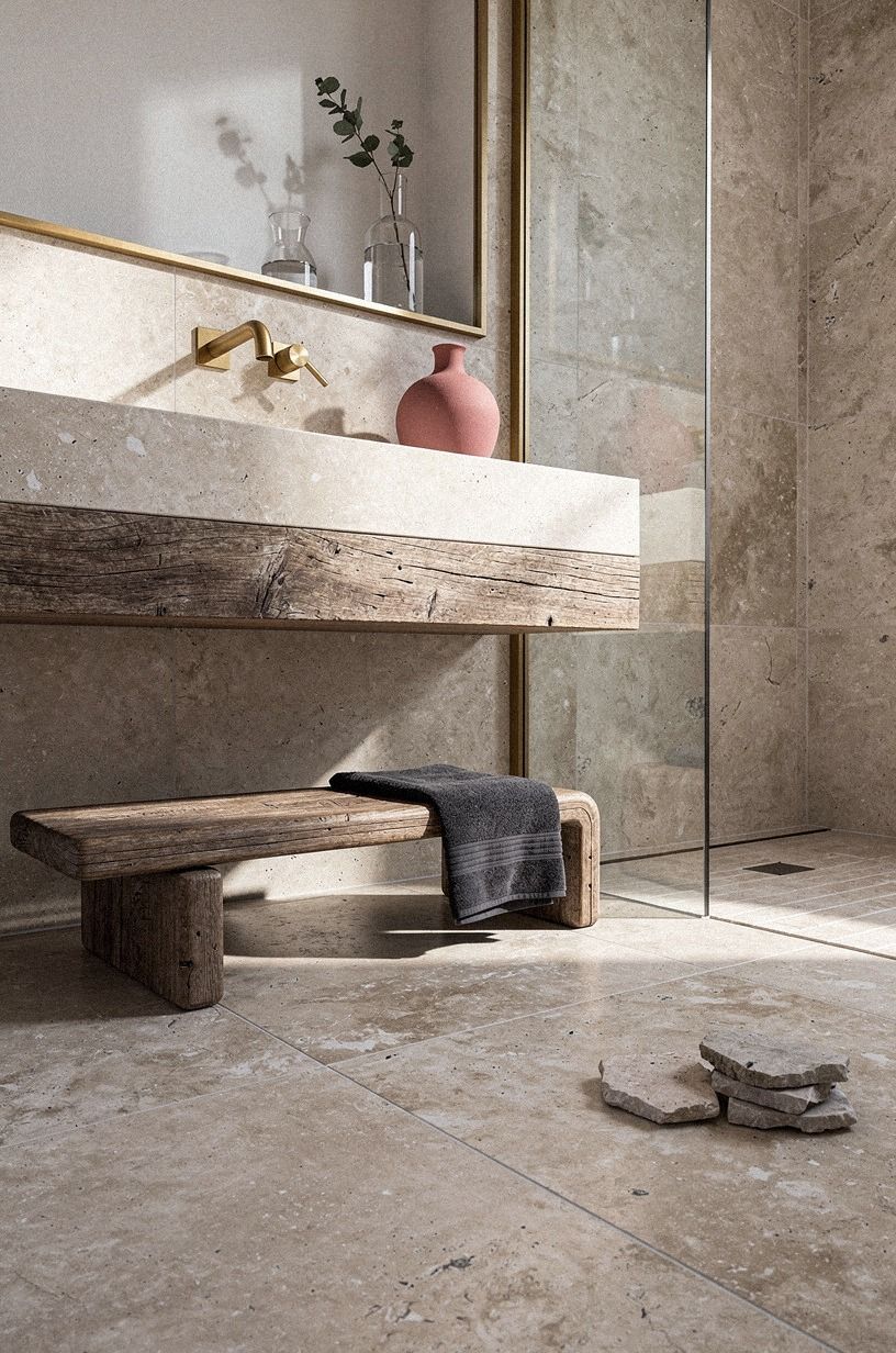 The Lived-In Travertine Marble Edit