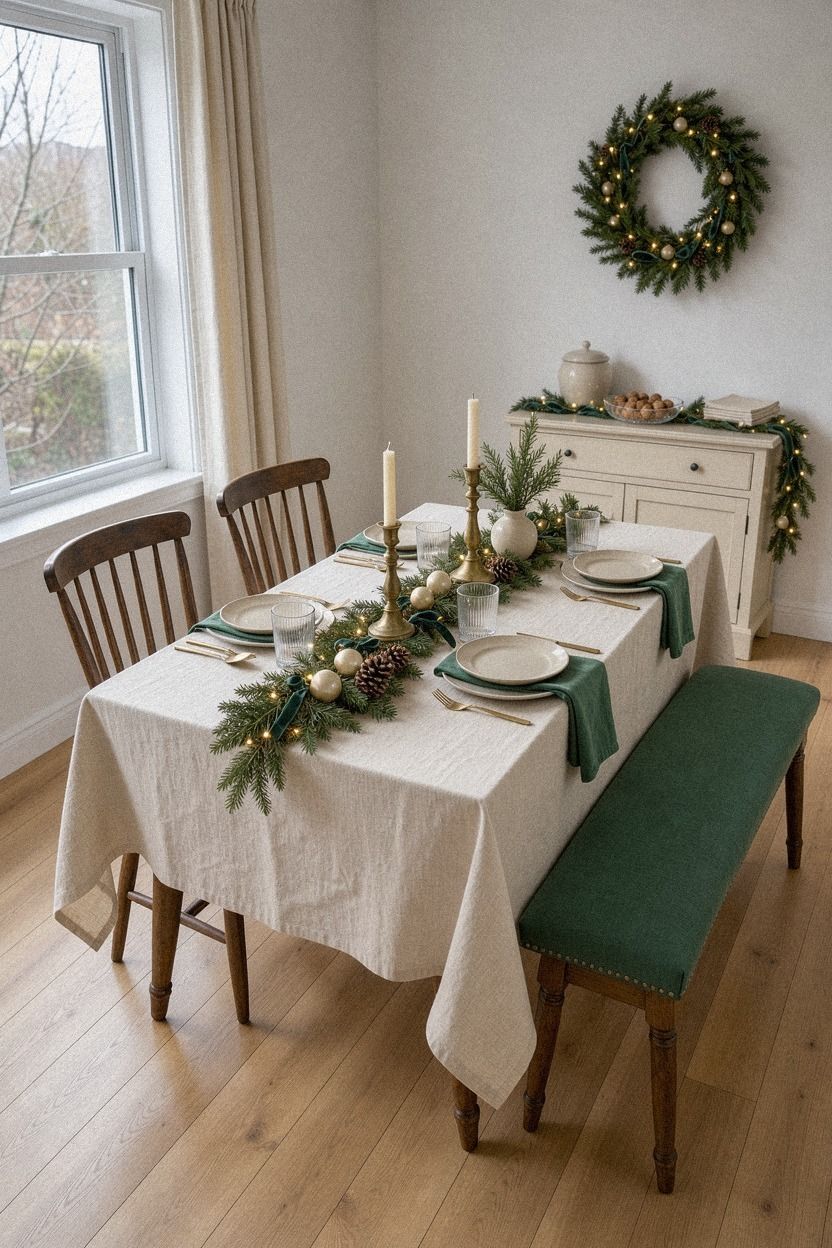 Frame the Table With Floor-Length Fabric