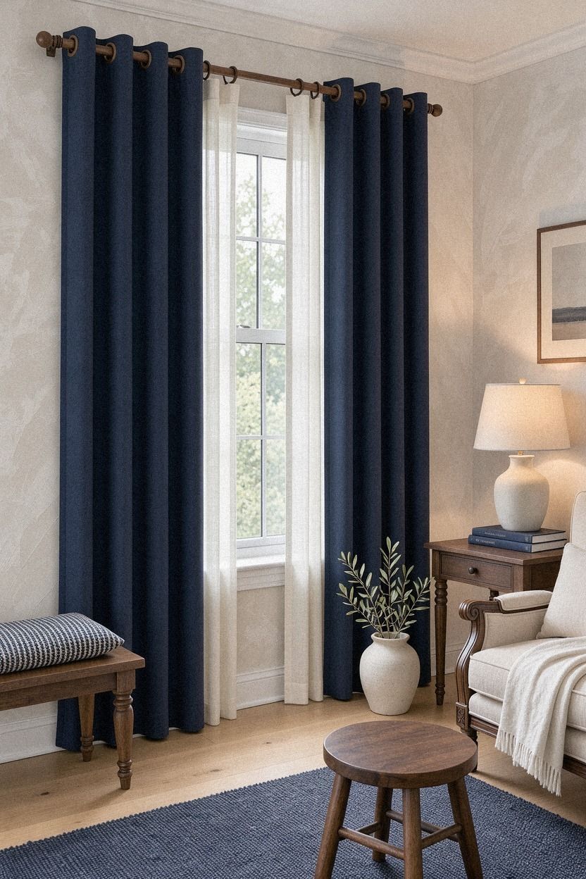 Float a Second Rod for DIY Thermal Curtains