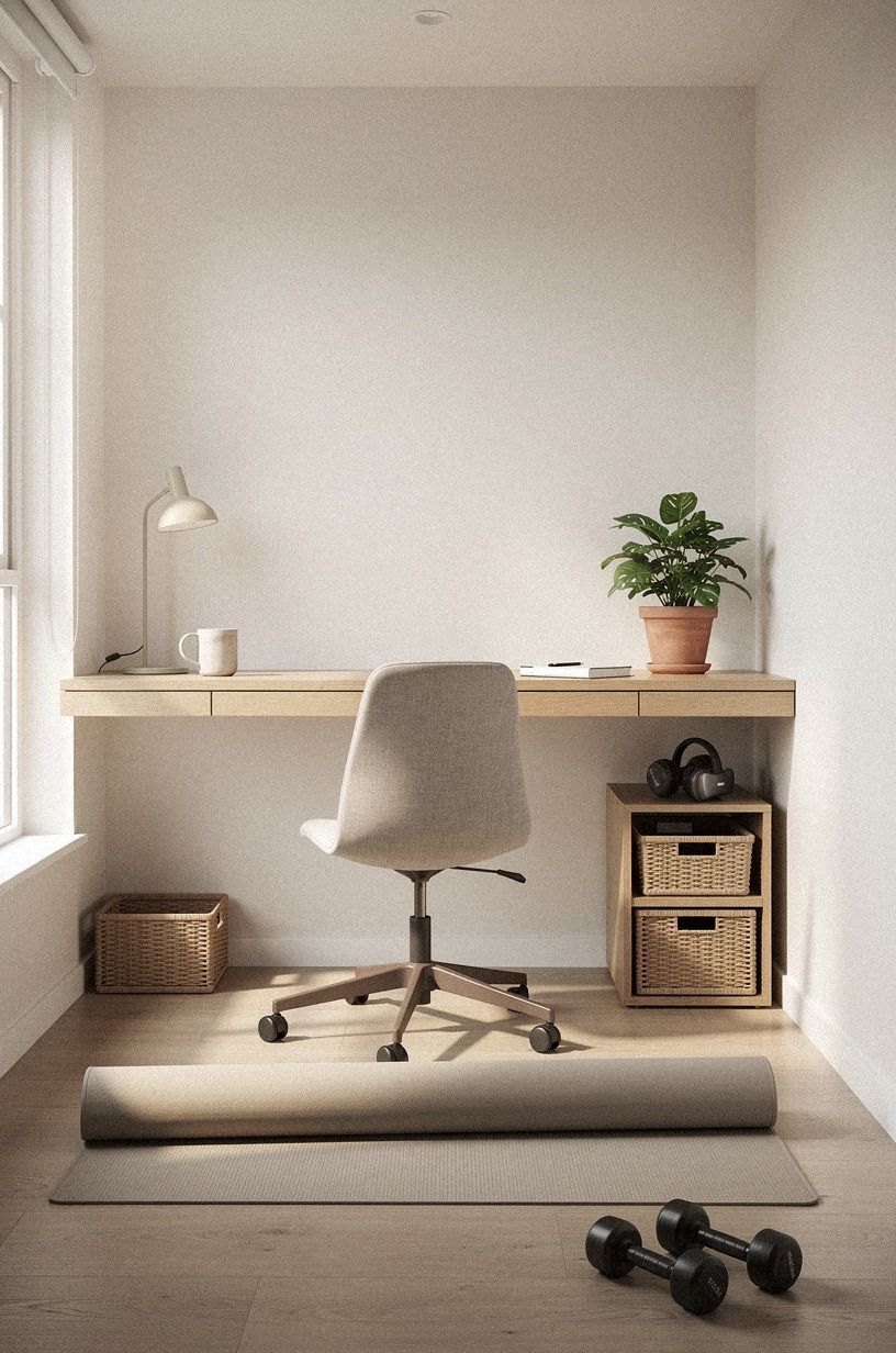 Could a Floating Wall-Mounted Desk Open More Floor?