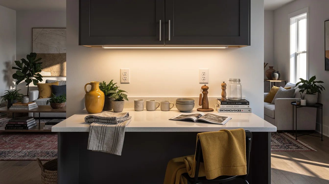 Use a Dimmable Under-Cabinet Strip