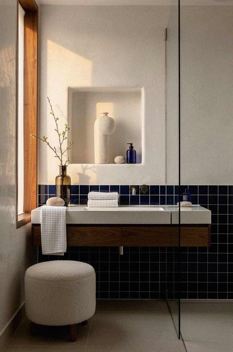 Pair Tadelakt and Tiles With Restraint