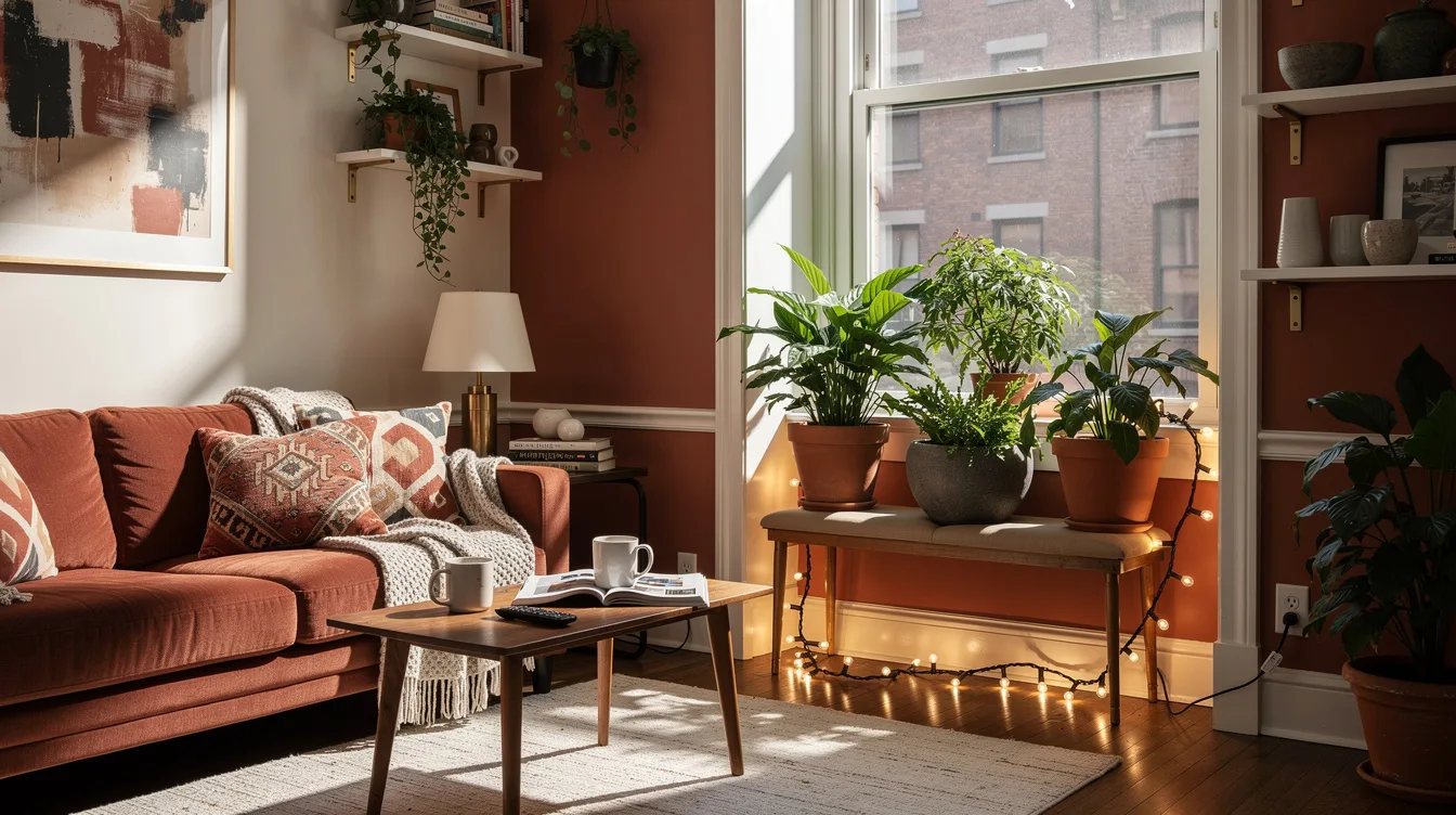 Hide Excess Cord Behind Planters