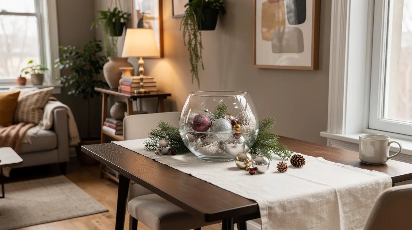 Float Ornaments in a Glass Bowl