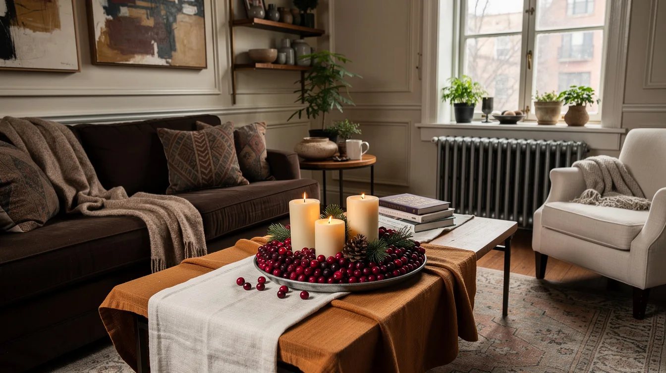 Make a Cranberry Candle Tray