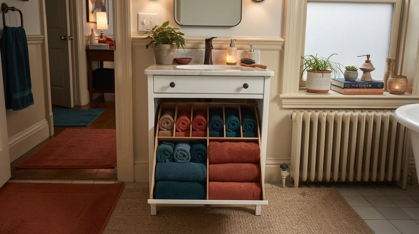 Use Vertical Dividers for Linens