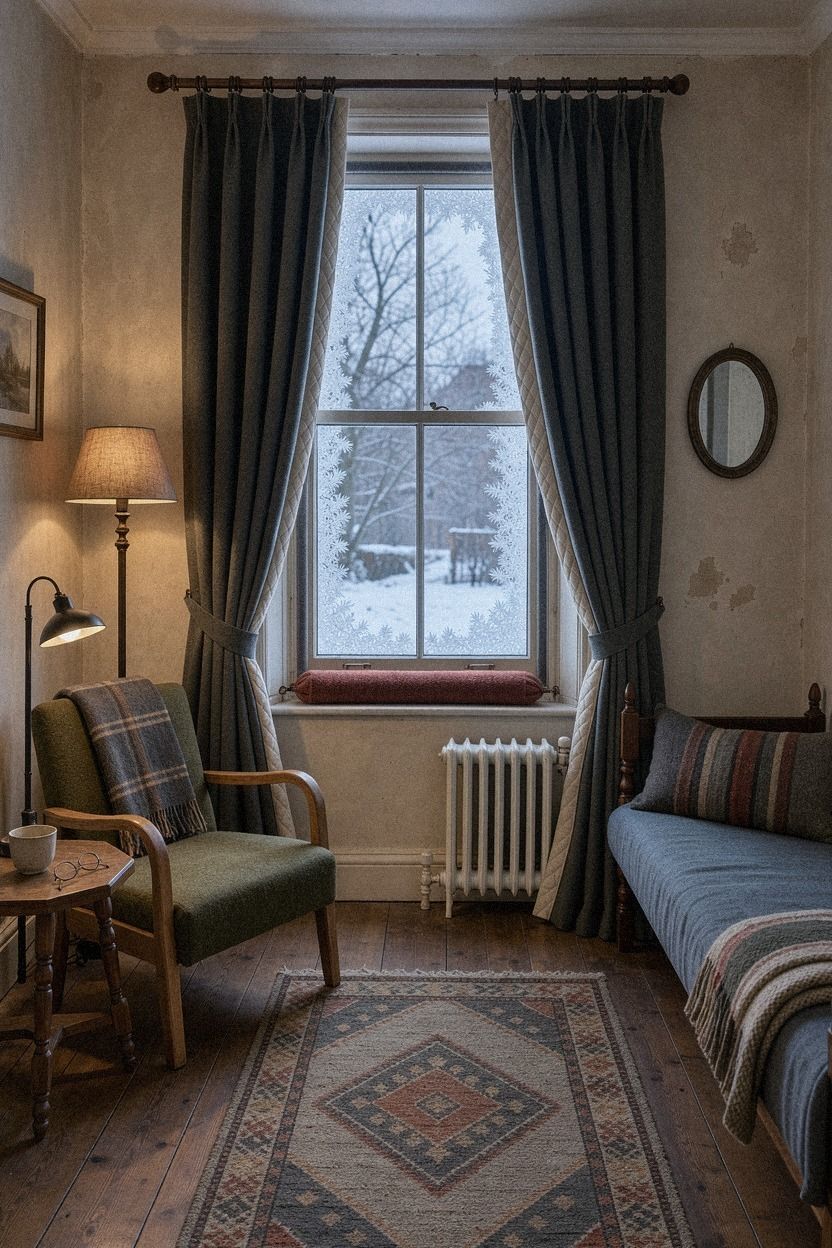 Choose thick curtains over pretty sheers