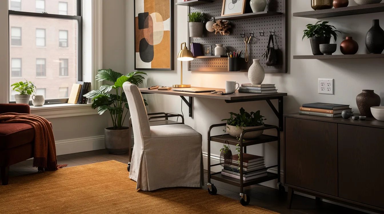 Turn a Rolling Cart Into Desk Support
