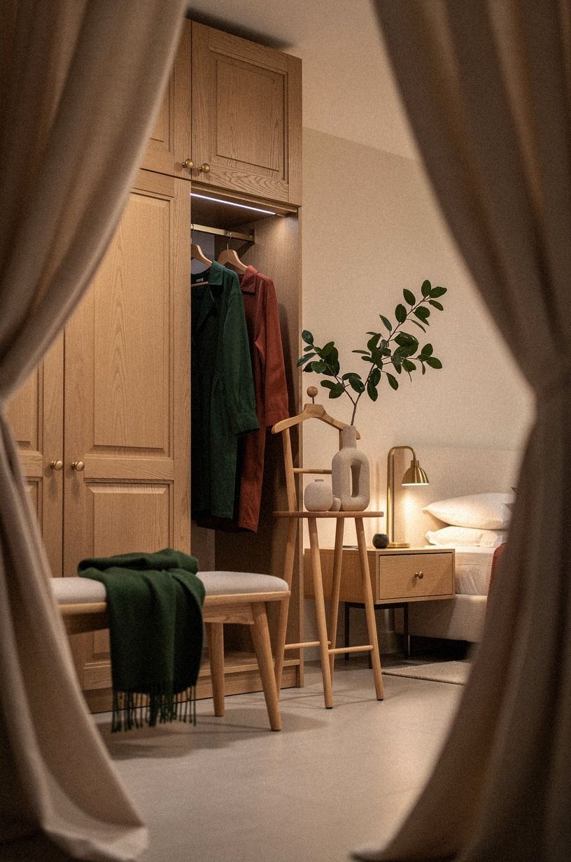 Frame the Dressing Zone With Soft Fabric