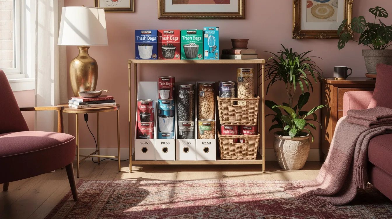 File Kirkland Signature Trash Bags by Can Size