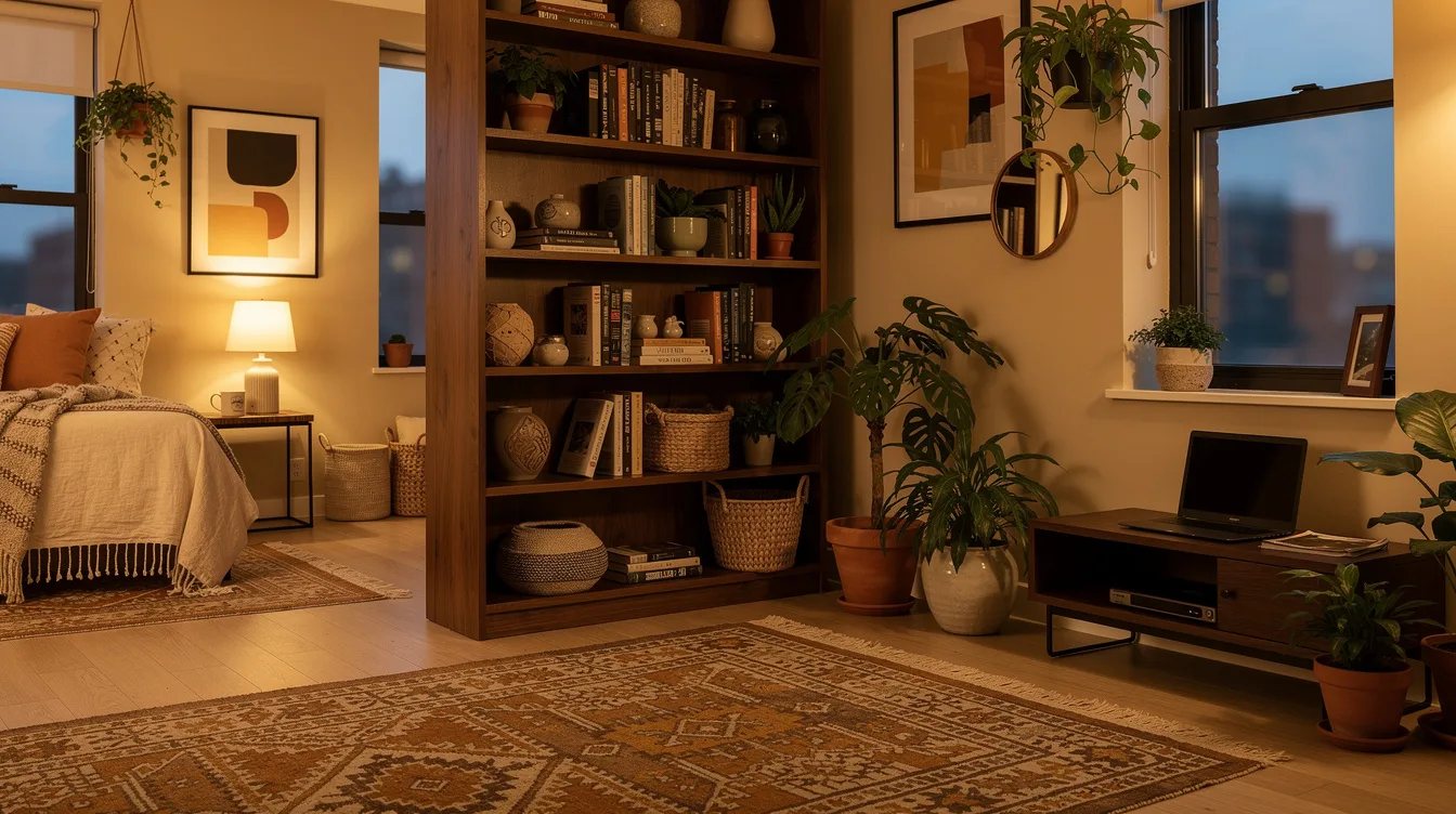 Use a Bookcase as a Room Divider