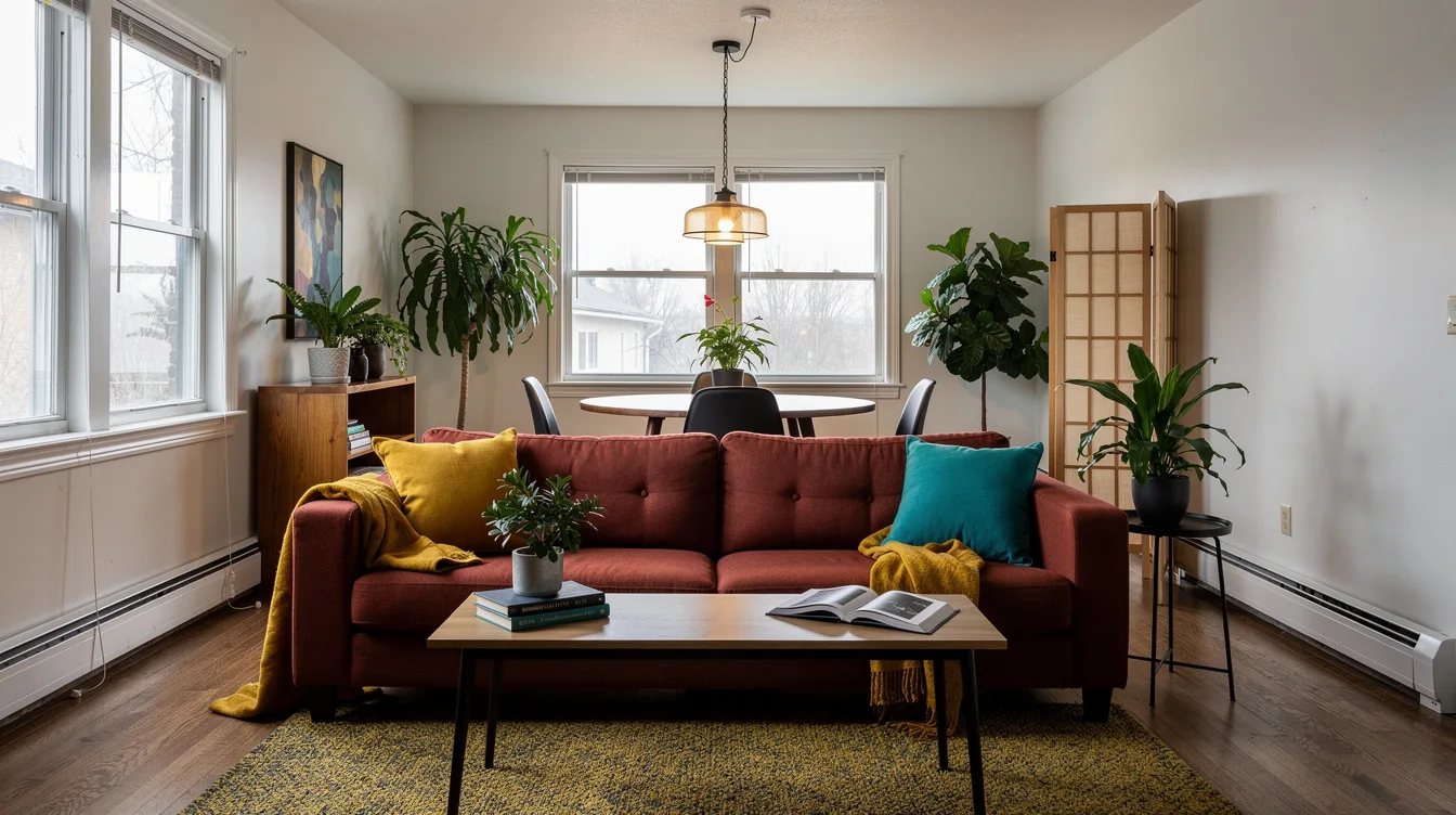 No Drill Needed: 14 Renter-Friendly Ways to Split Living and Dining Spaces