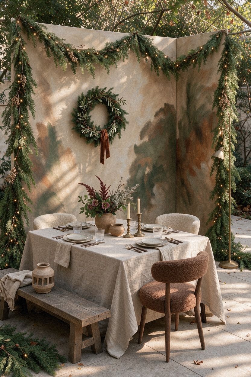 Frame the Display With a Painted Backdrop