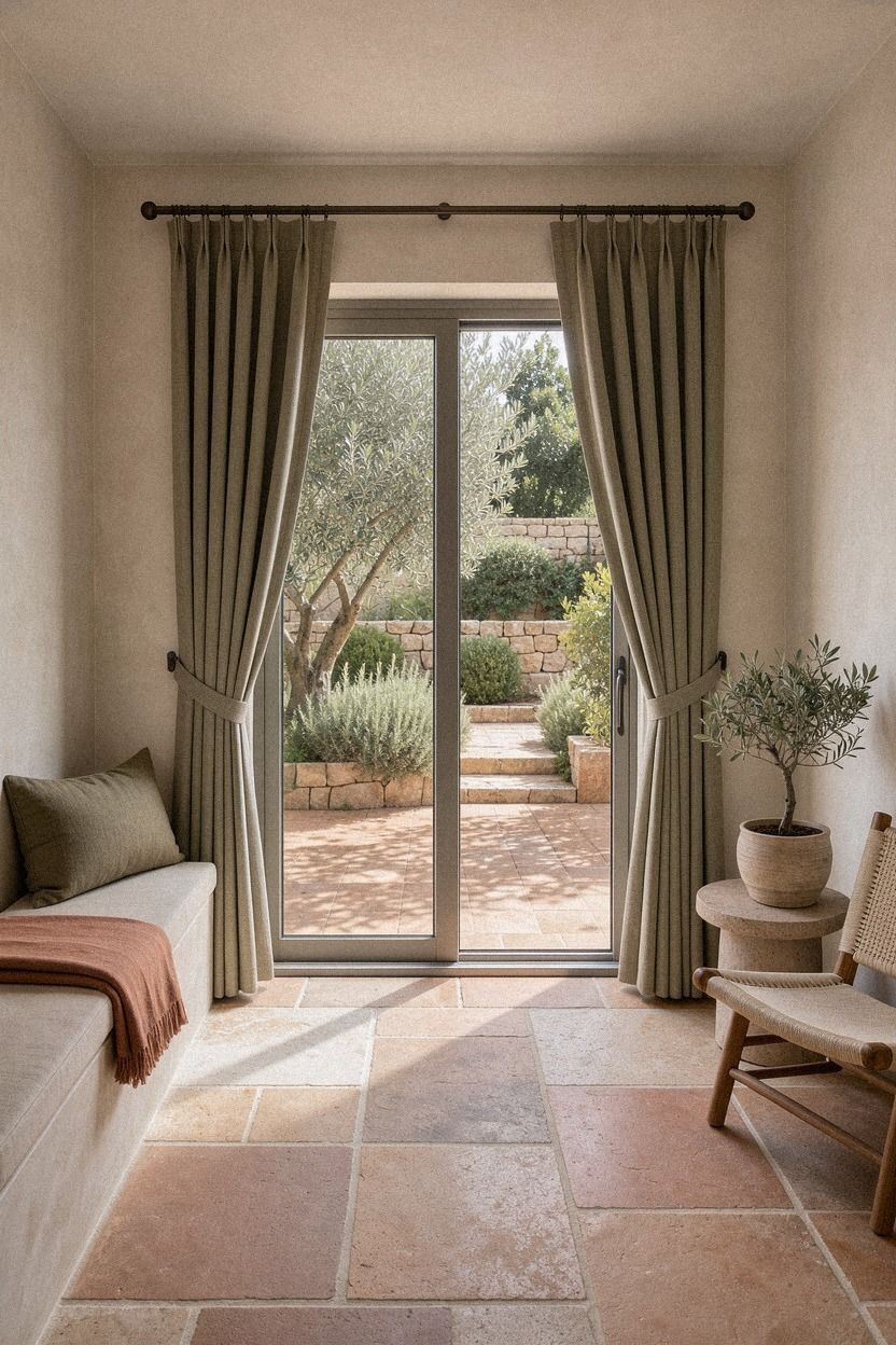 Hang Thermal Curtains for Sliding Glass Doors