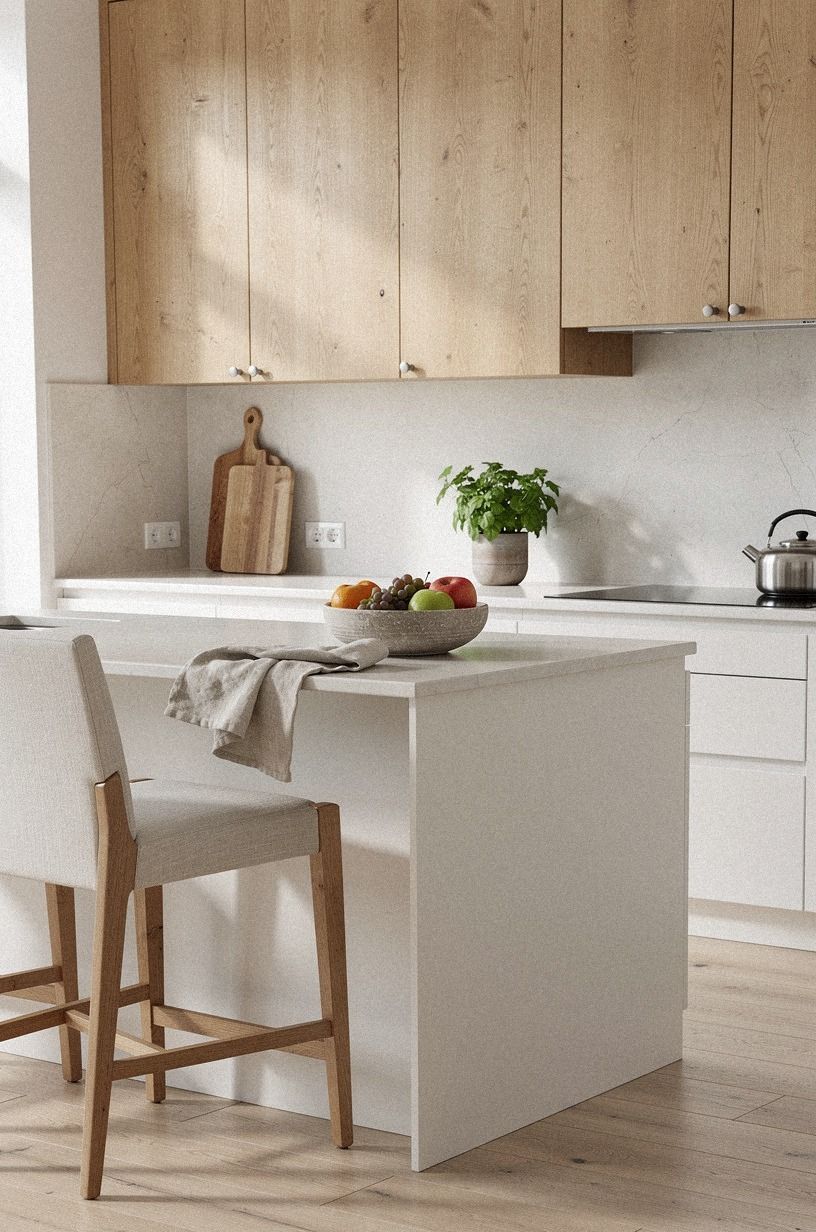 White Dove or Oak? Paint the Island, Keep the Perimeter