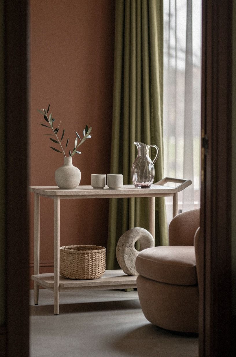 Keep the bar cart visually quiet