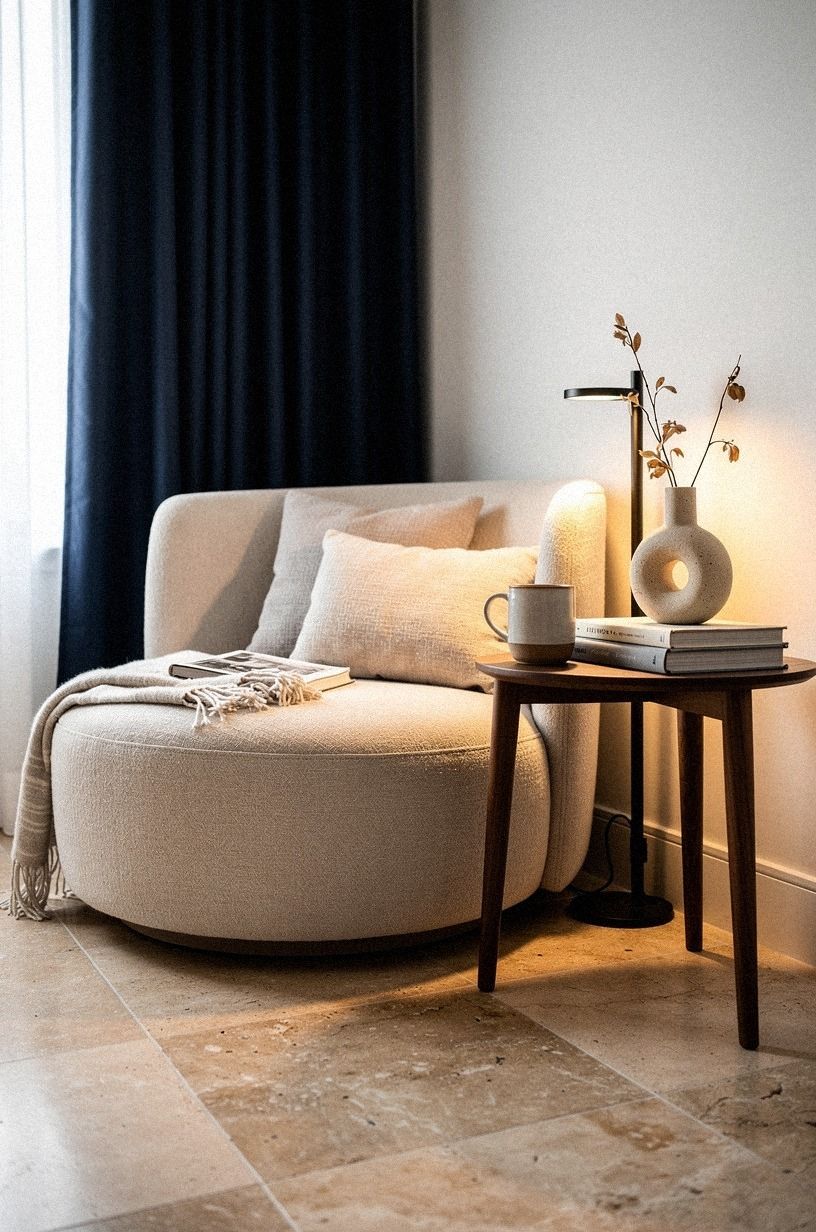 Turn a dead corner into an intimate reading seat