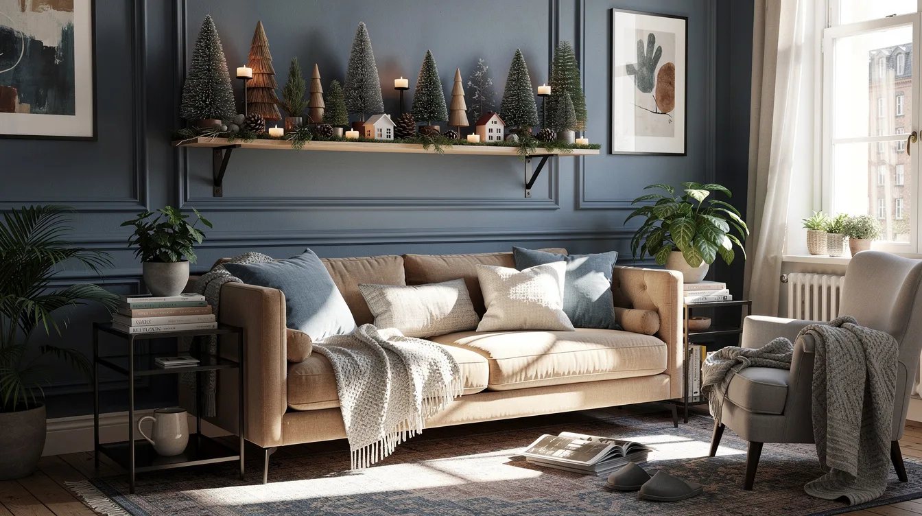 Turn a Picture Ledge Into a Mini Tree Scene