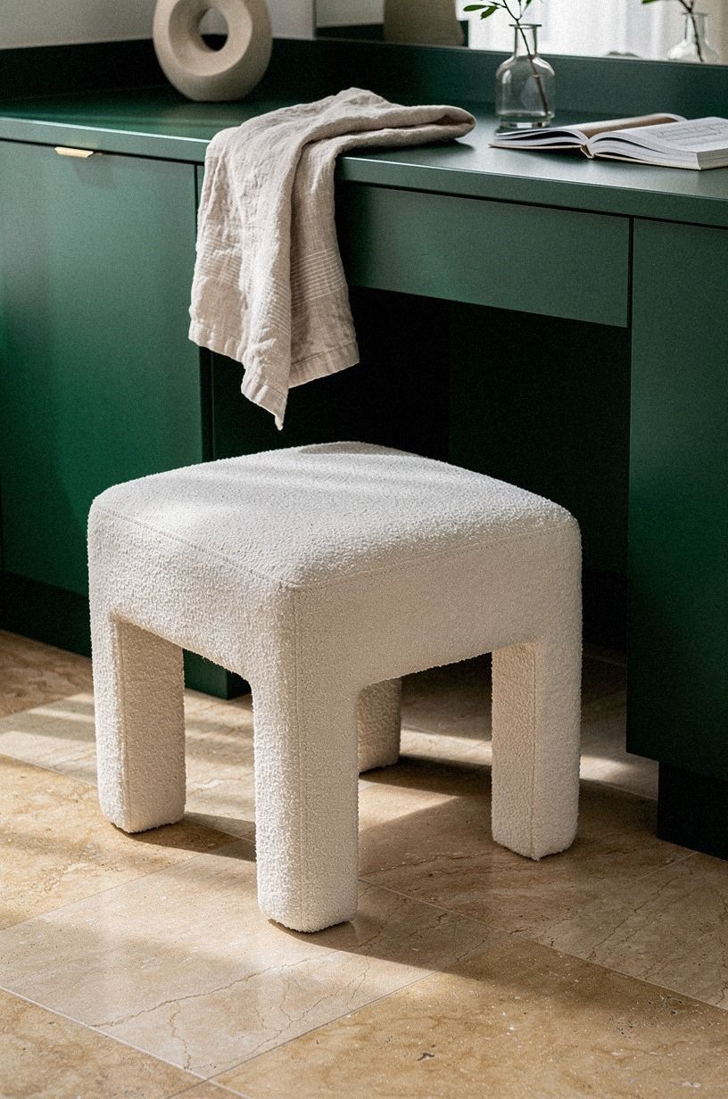 Cream Against Green